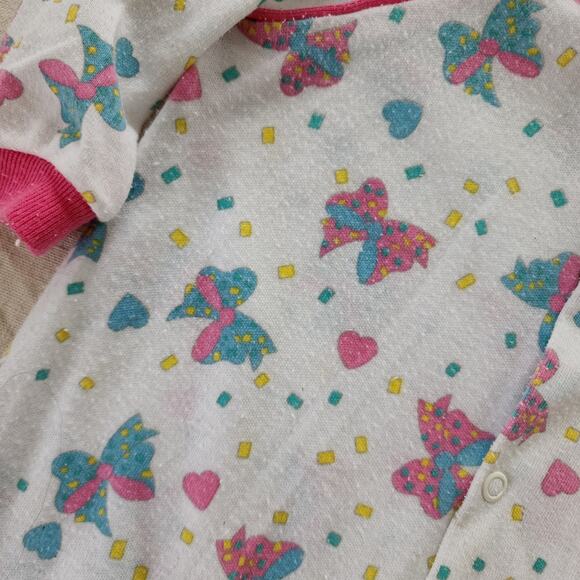 Vintage Bows Footed Pjs 3-6 months - Picture 4 of 8